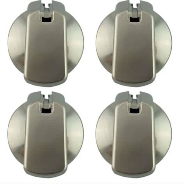 Universal Knob 30 mm Silver x 4