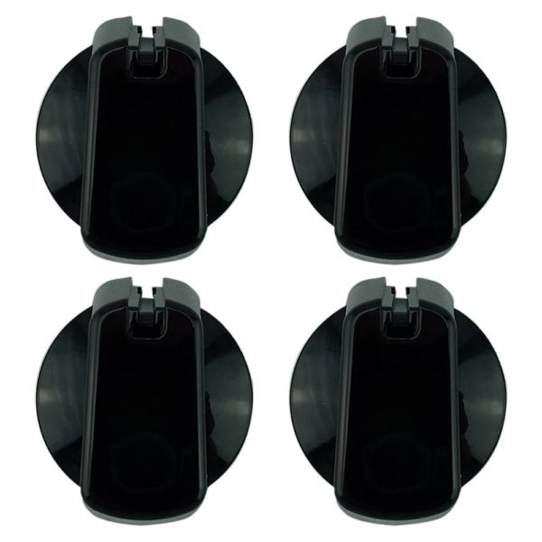 Universal Knob 55 mm Black x 4